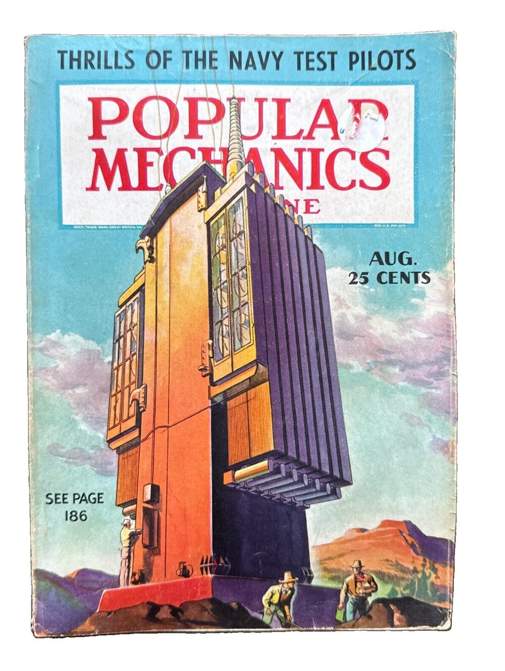 Popular Mechanics Vintage August 1937 Thrills Of The Navy Test Pilots